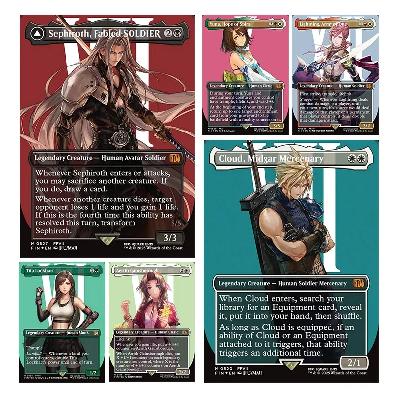 

Diy Magic The Gatherings Storms Trading Card Game Sephiroth,fabled Soldler Cloud,midgar Mercenary Collection Card Toys Gift