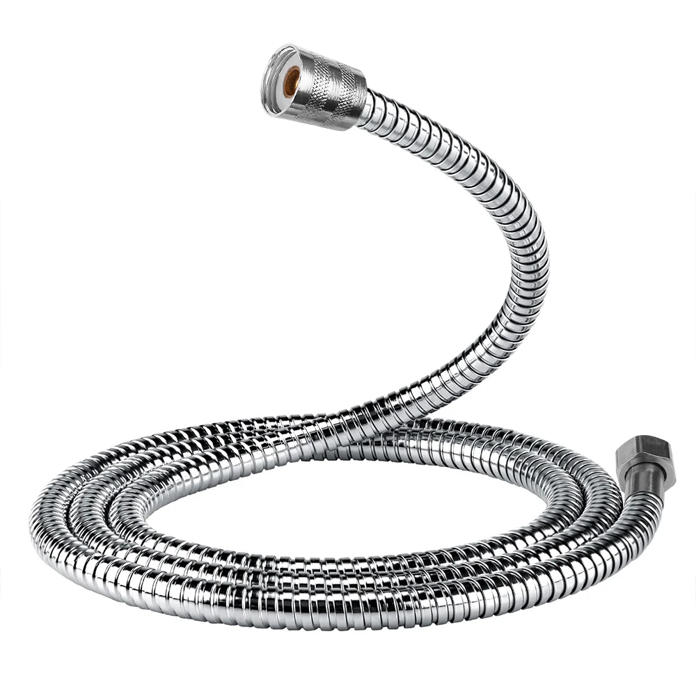Shower Hose 3m/2m/1.5m Extra Long Stainless Steel Handheld Flexible Water Hose with Insert & Nut Flexible Bathroom Plumbing Pipe