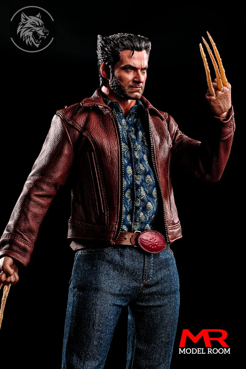 1/6 مقياس هيو جاكمان بالذئب مزدوج الرأس النحت زي الملابس مجموعة نموذج صالح 12 ''ذكر الجندي عمل الشكل دمى الجسم #3