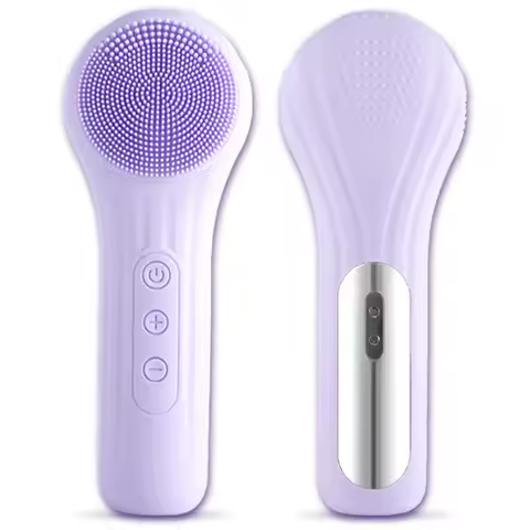 Sonic Waterproof Facial Cleansing Brush for Men &amp; Women Rechargeable Exfoliating Electric Face Scrubber Cleanser Brush