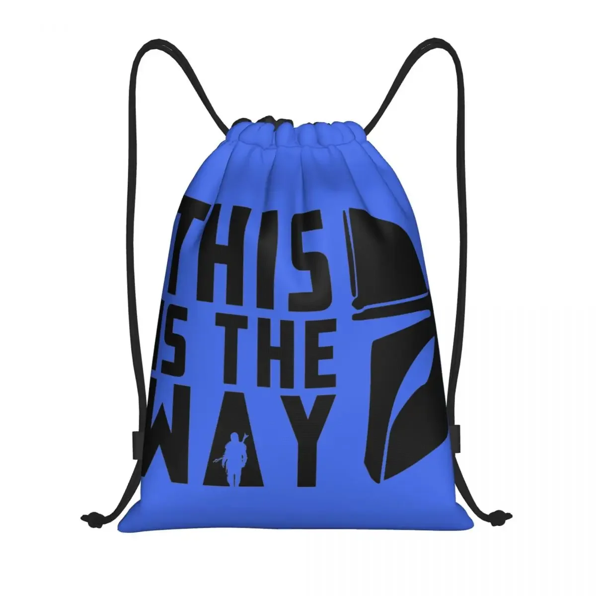 Custom TV Show Drawstring Backpack Bags Men Women Lightweight This Is The Way Gym Sports Sackpack Sacks for Shopping