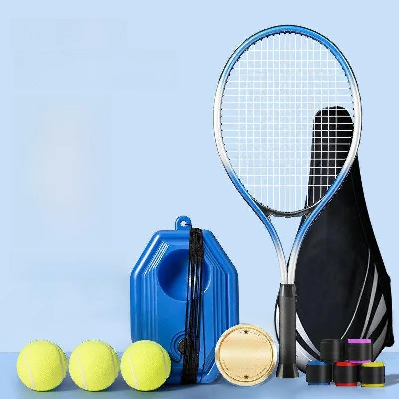 

Adult Tennis Raet Self-Practice Training Device Single Player with Line Rebound Practice Tool Children's Set Elliptical a...