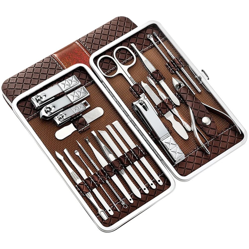 

21 Pcs Nail Clipper Set Cutter Toe Finger Manicure Portable Clippers Metal Trimmer