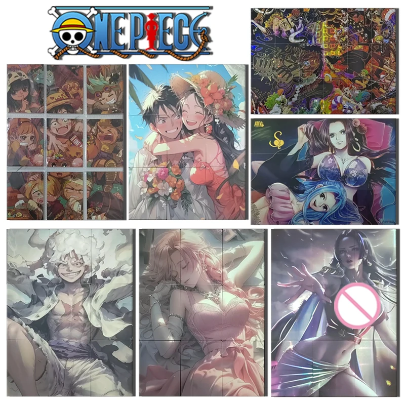 ONE PIECE Puzzle card series Monkey D. Rufy Nami Boa Hancock Roronoa Zoro Nico Robin Game Collection regali di natale di compleanno