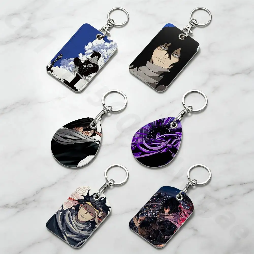 MHA A-Aizawa Shouta My H-Hero Keychain Card Holder, Badge Credit Card Holder, Student ID Card Holder