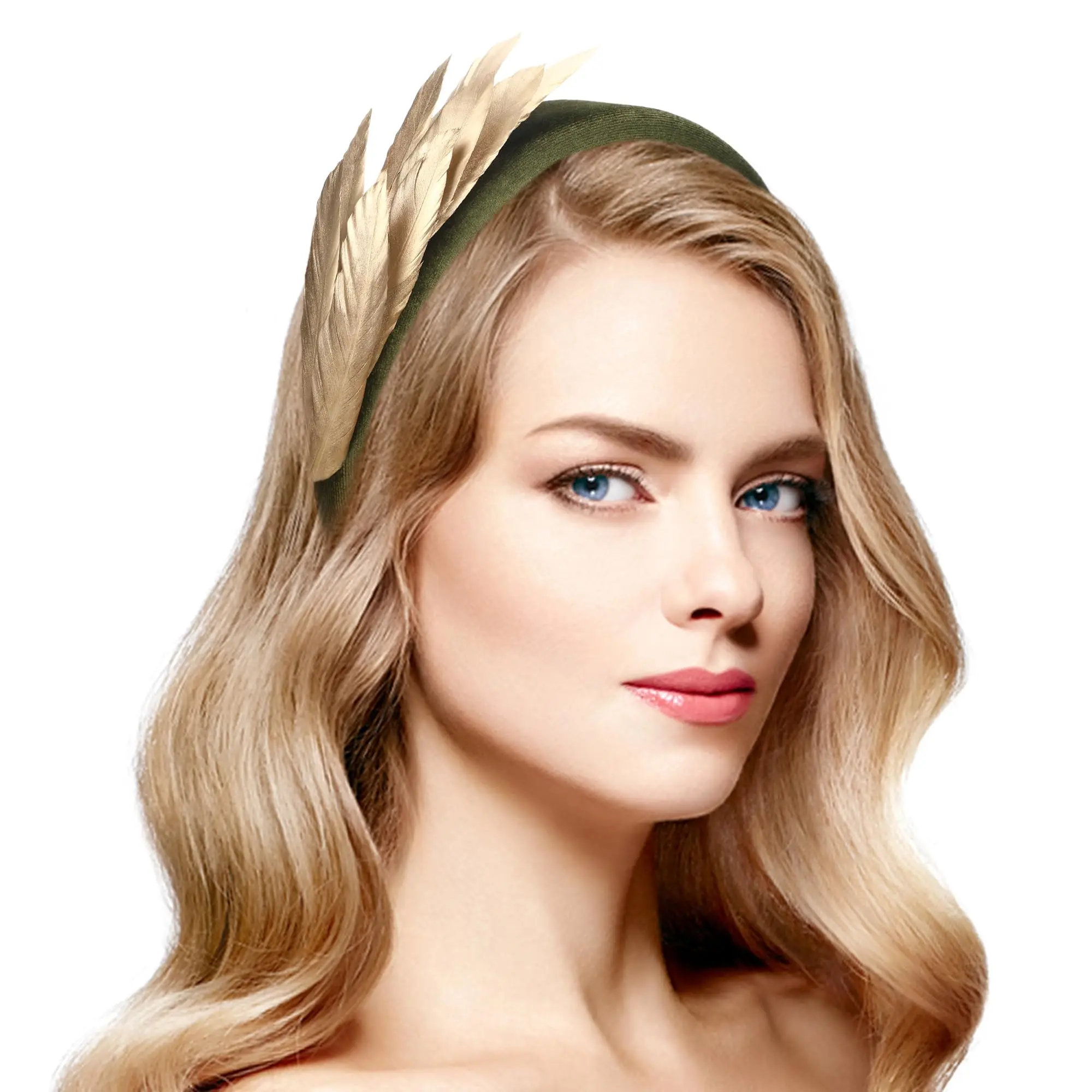 Charmante Fascinator Feder 1920er Jahre Stirnband Kentucky Derby Stirnband Hochzeit Braut Cocktail Tea Party Kopfbedeckung für Frauen Mädchen – Detail 5