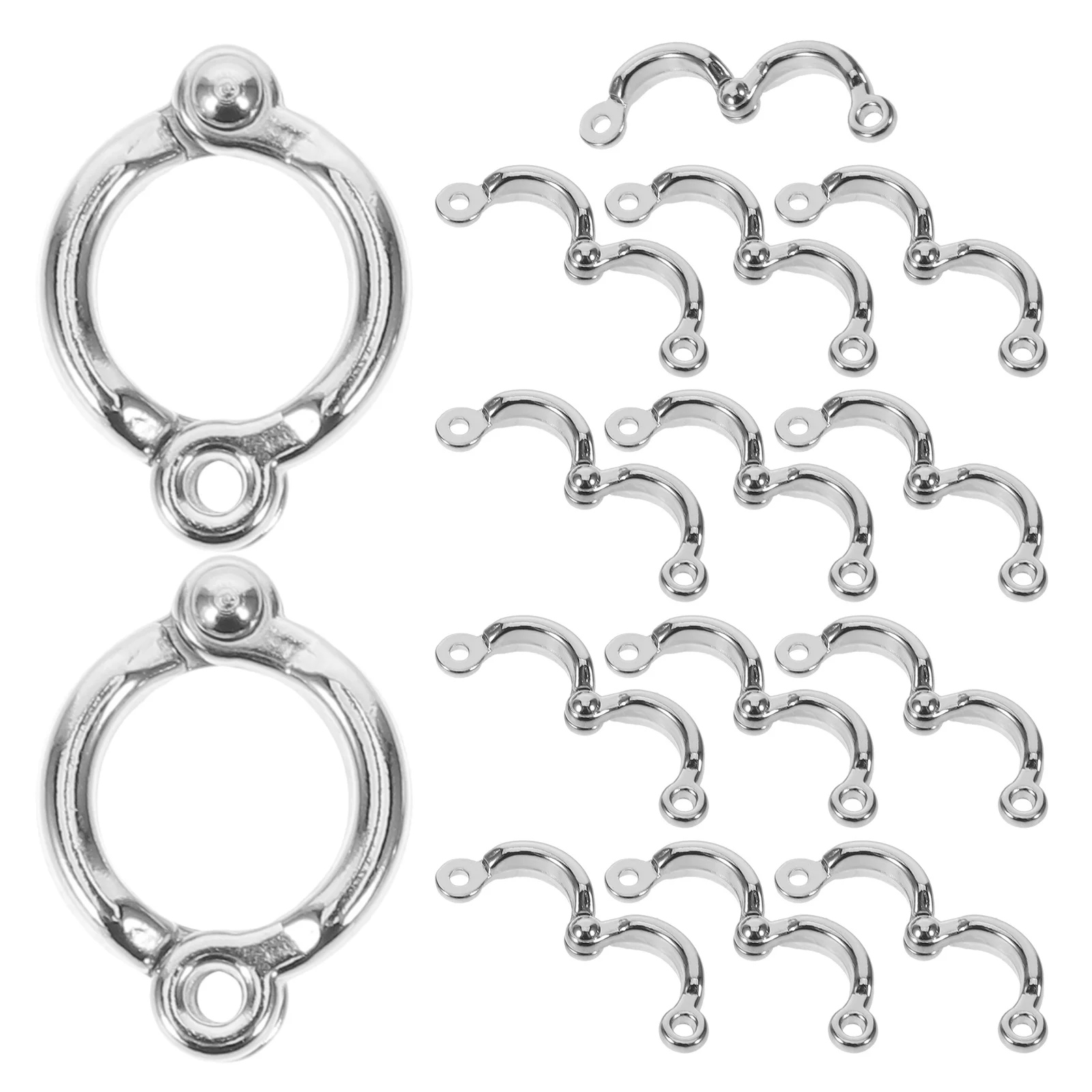 

15pcs Pet Bird Leg Rings: Metal Clip-On Foot Bands For Parrots Cockatiels Budgies Reusable Identification Training Accessories