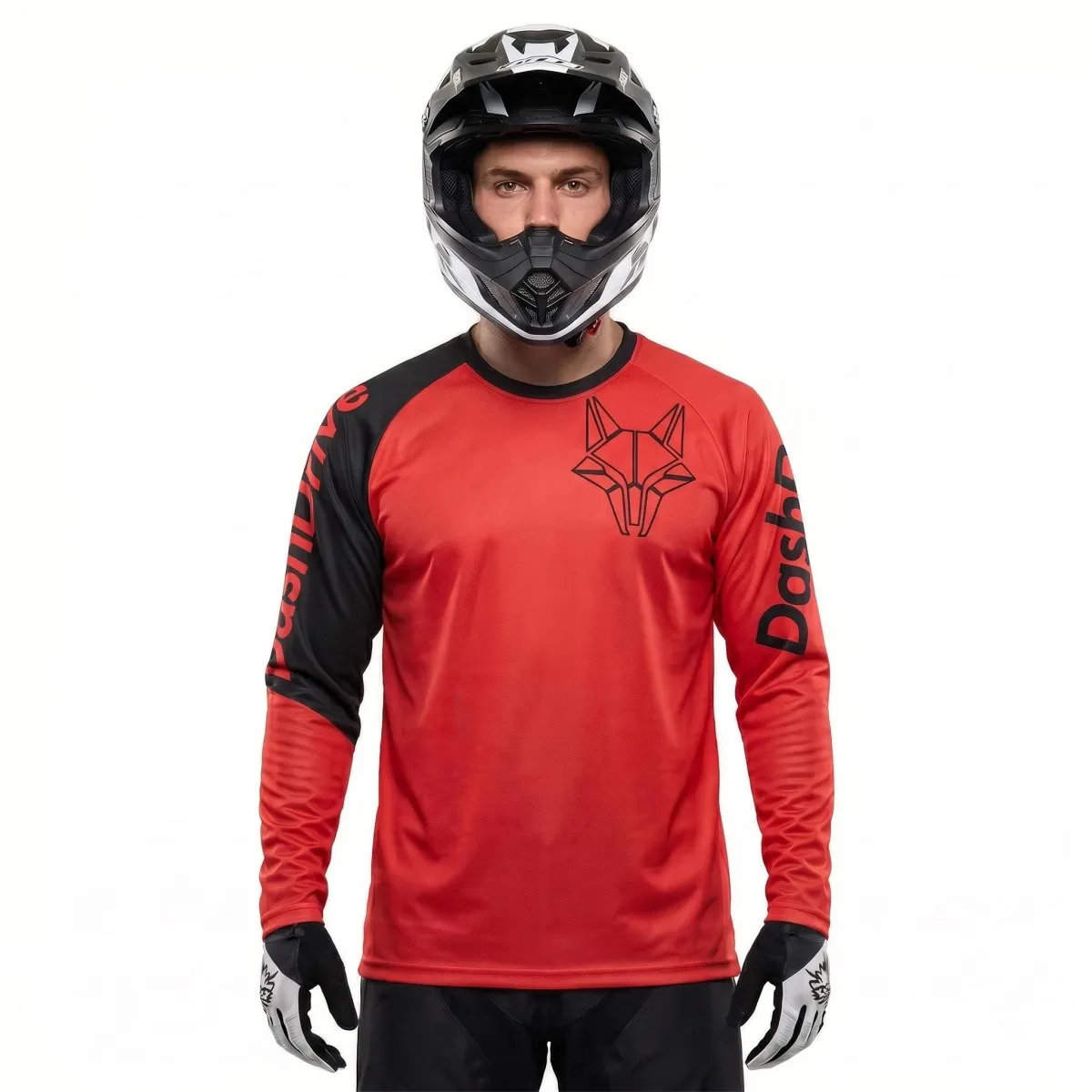 Hot Selling Unisex Motocross Jersey Reflective Quick Dry Breathable Long Sleeve Loose Fit MTB DH Off Road Racing Shirt