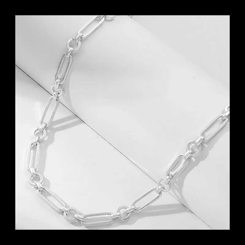 النحاس مطلي الذهب القديم الفضة معدن الكوبية قلادة الرجال والنساء الهيب هوب Ins الرياح OT مشبك تنوعا الساخن بيع قلادة