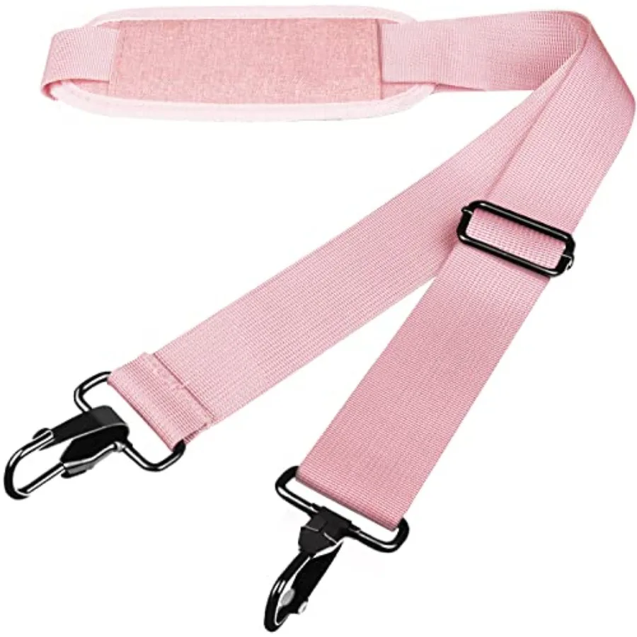 

Shoulder Strap, 56 Inch Universal Adjustable Shoulder Belt Replacement Laptop Bag Shoulder Strap with Metal Hooks for Briefcase