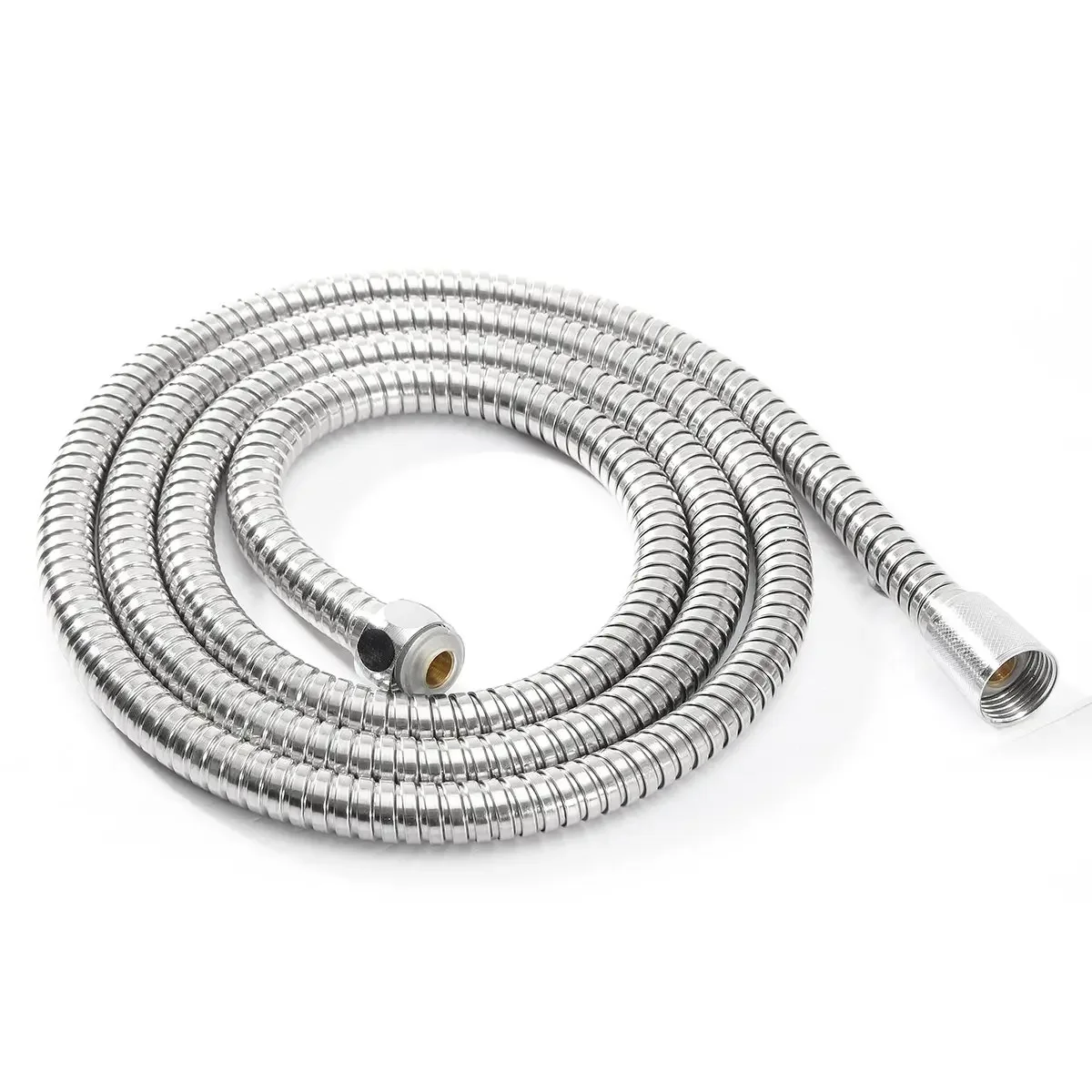 

1m/ 1.5m/ 2m G1/2 Inch Flexible Shower Hose Plumbing Hoses Stainless Steel Chrome Bathroom Water Head Showerhead Pipe