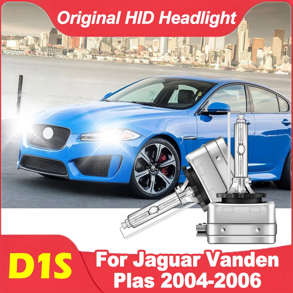 

2 шт., 35 Вт, ксеноновая фара D1S, оригинальная HID-фара 6000K, супер яркая лампа ближнего света для Jaguar Vanden Plas 2004-2006, автомобильный свет