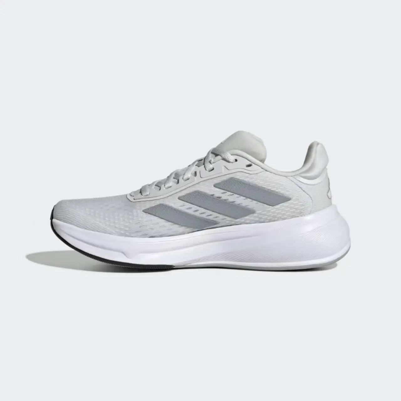Adidas Response Runner Versatile Comfortable Non-Slip Durable Low-Top Running Shoes for Women, Light Silver JI4641