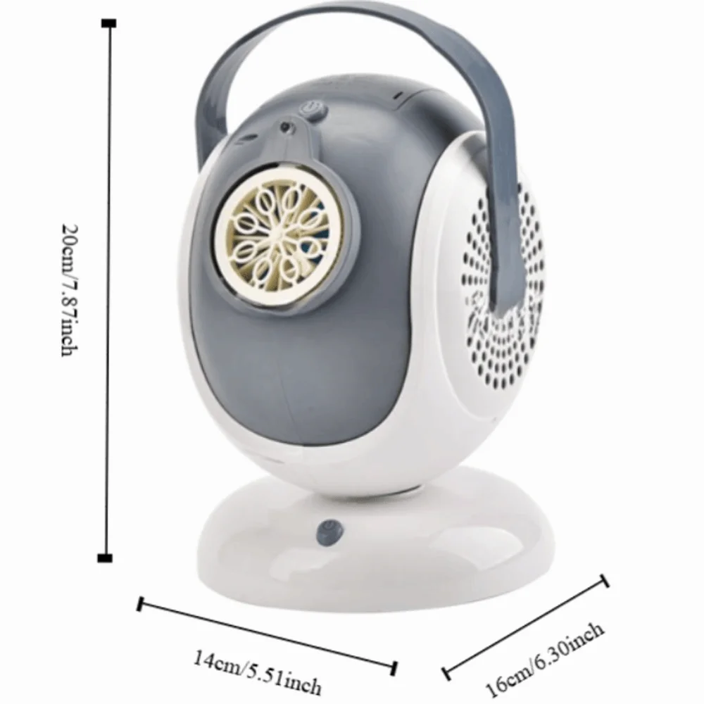 New 360° Oscillation Bubble Machine 60° Adjustment Innovative Automatic Bubbles Blower Multifunctional Bubble Toys Kid