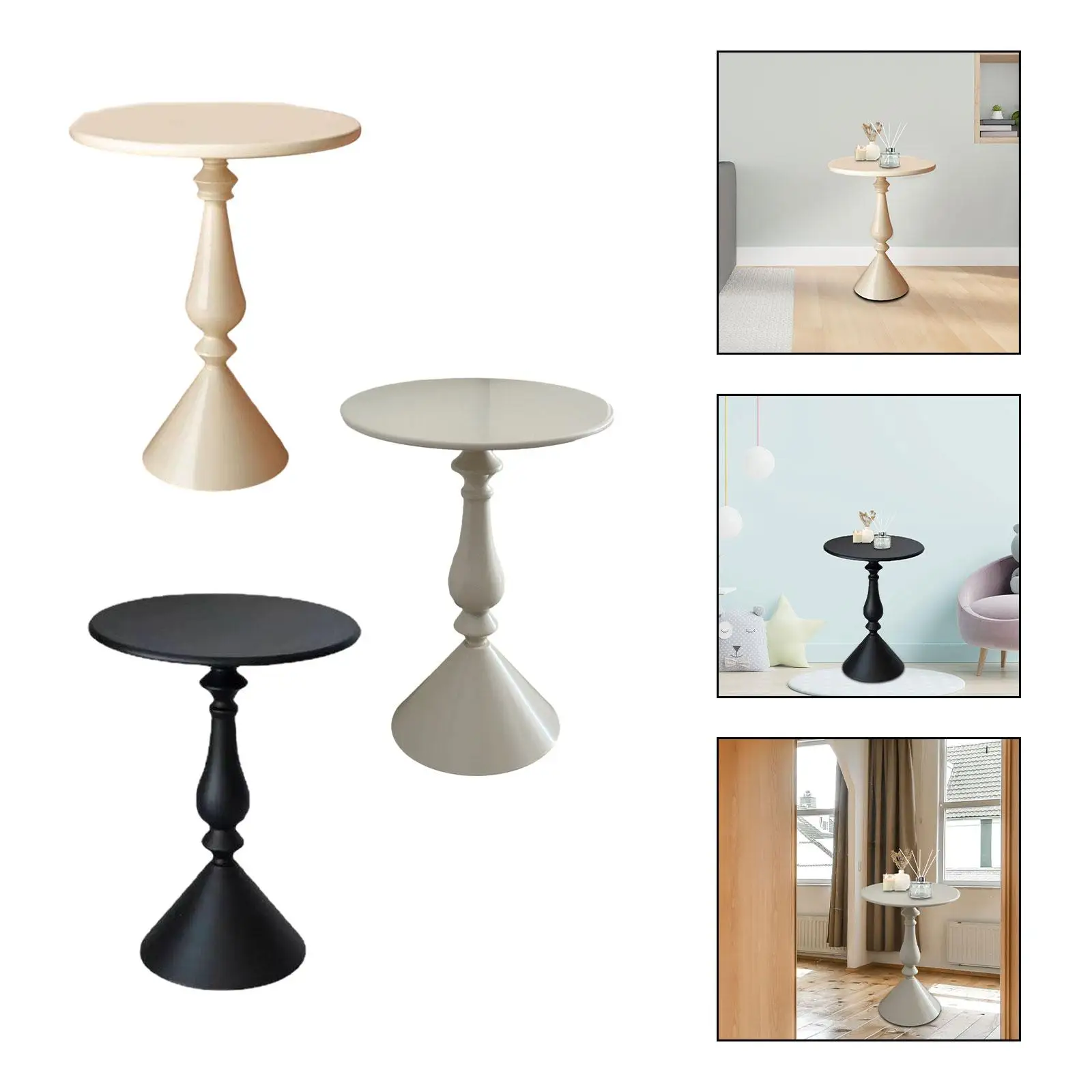 Mesa pequena para varanda, móveis resistentes, Decor NightStand, mesa de sofá para interior e exterior, dormitório e escritório