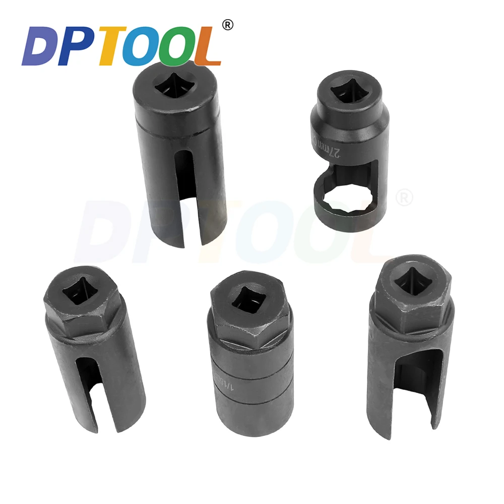 7pcs Oxygen Sensor Socket Wrench Thread Chaser Tool Kit Auto O2 Socket Removal Installation Install Offset Vacuum Sensor Socket