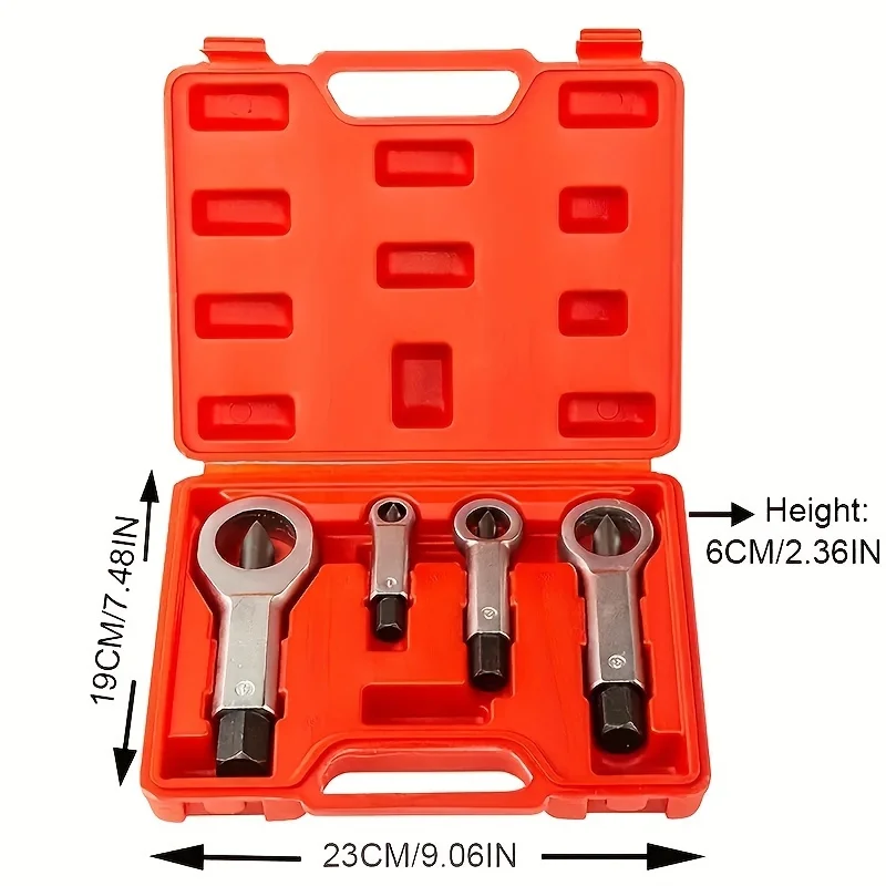 Niu Shark 9-27mm Professional Nut Splitter Kit, Separator Breaker, Rusty Screw Bearing Steel Removal Hand Tool