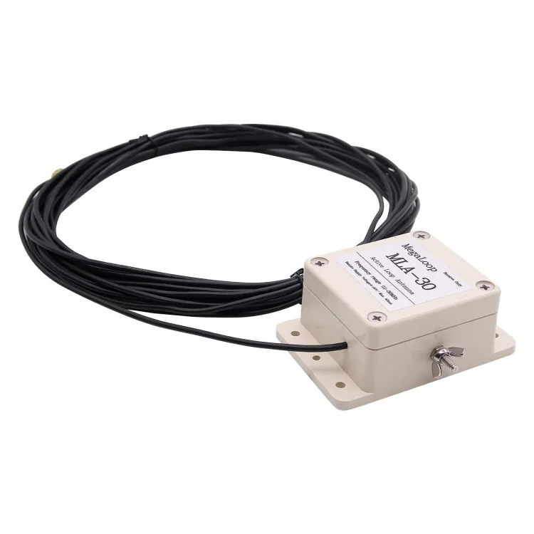 

2026 MLA-30+ Shortwave 100KHz-30MHz Active Loop Antenna with 1.2M to 3.5mm Universal Adapter Cable