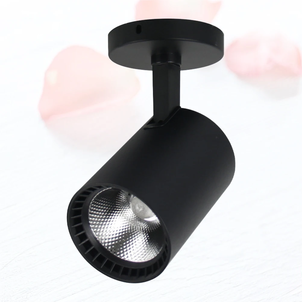 

Adjustable Led Track Light 10W Cob Ceiling Wall Mountable Black For Retail Display Kitchen Living Room Clothing Store Spotlight