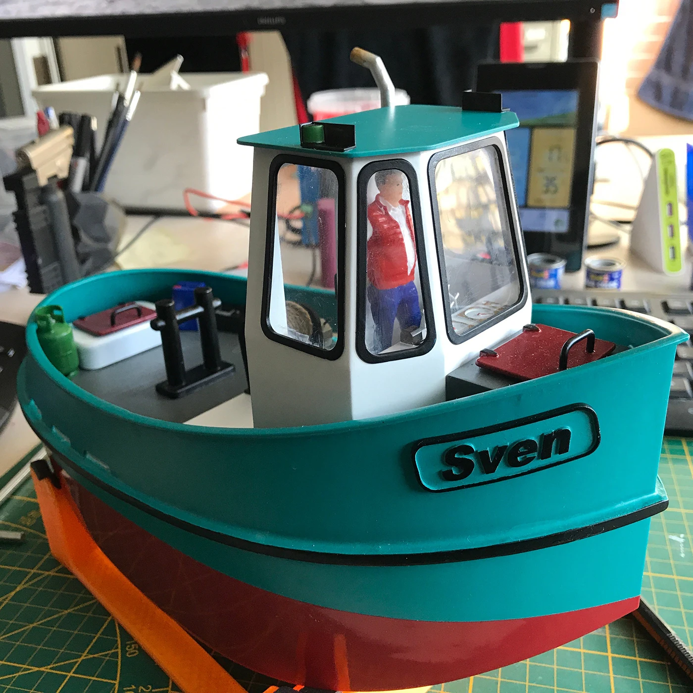 

30,6 см RC Корабли с одним двигателем Моделирование Мини-пульт дистанционного управления Буксир 3D Печать Литой RC Schiffe Модель Комплект Корабль Игрушка Мальчик Подарок