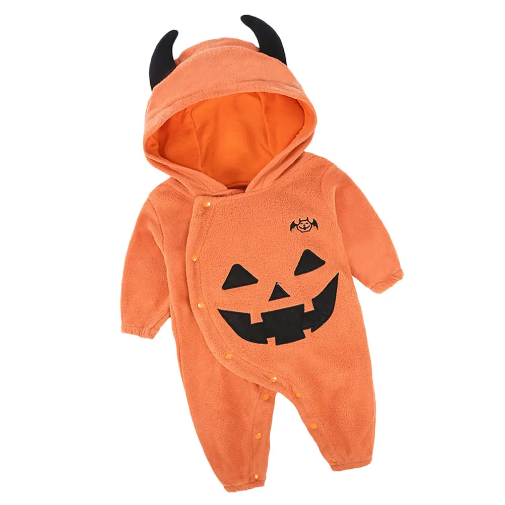 

Pumpkin Kids Rompers Cotton Infant Clothes Halloween Costume Toddler Jumpsuit Pretty Designs Comfortable Floor Walking