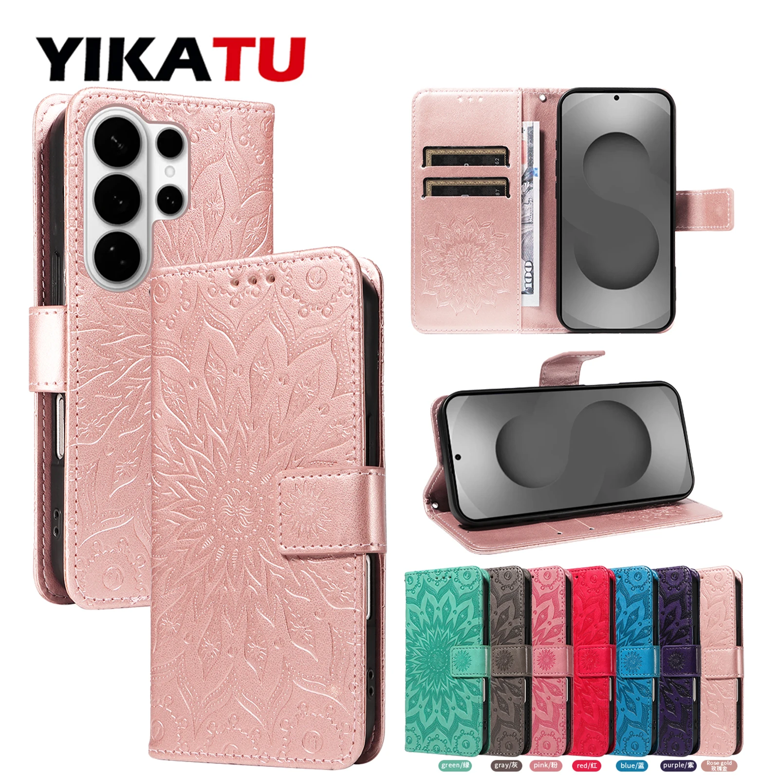 

Kickstand Wallet Phone Case For Samsung Galaxy Xcover7 Note 8 9 10 Pro 5G 20 Ultra S7 Edge S8 S9 Plus S10 Lite S10E S20 FE Cover