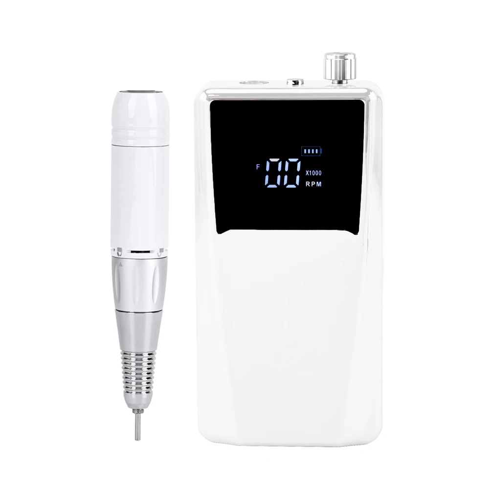 Professioneller 45-W-Nagelstudio, Verwendung von Maniküre-Kunstwerkzeug, Maniküre-Bohrer für Nägel, Bohrfeile, wiederaufladbare elektrische Nagelfeile