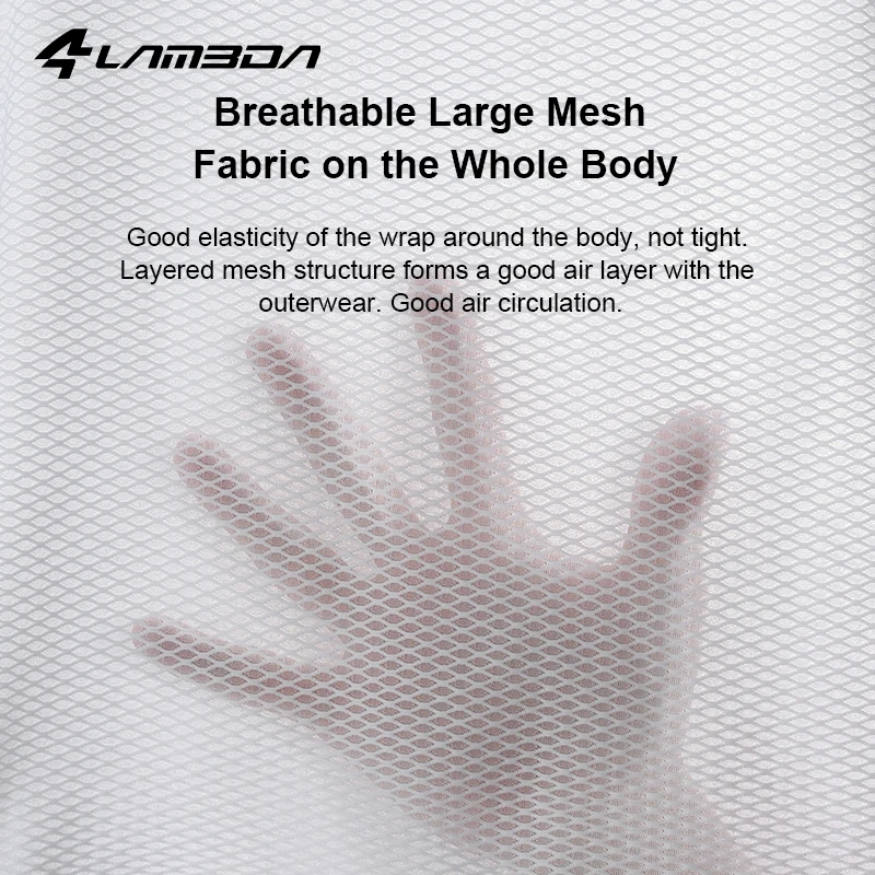 LAMEDA Kaus Jaring Bersirkulasi Lapisan Dasar Bersepeda Pria Jersey Sepeda Jalanan Atasan Tanpa Lengan MTB Musim Panas Pakaian Sepeda Cepat Kering