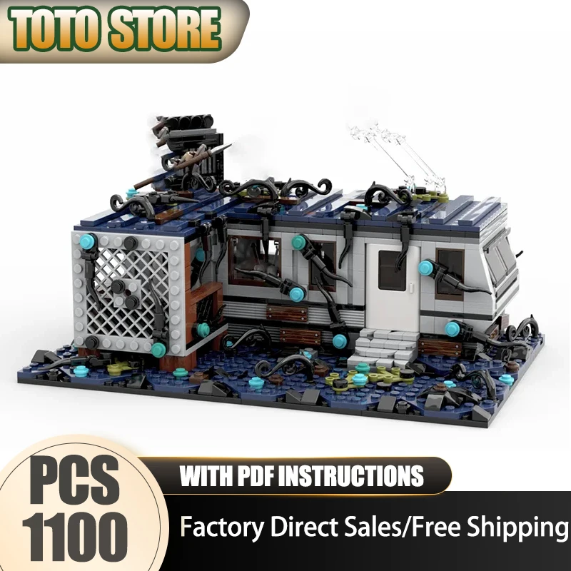 

Moc Building Bricks Inverted Guitar God Scene Model Technology Gift Construstion CIty Street View DIY Assembly Holiday Toys