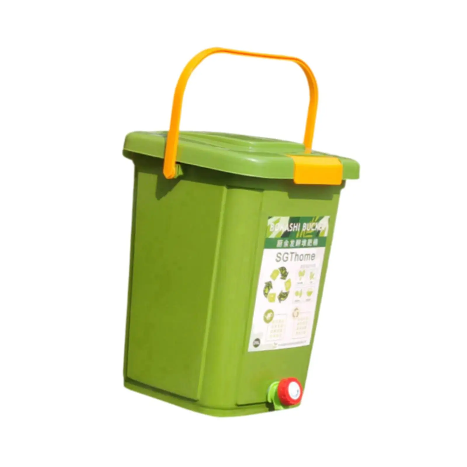 Counter Compost Bin Composting Container Fermentation Tank Large Capacity for Backyard Outdoor Food Waste Household Garden