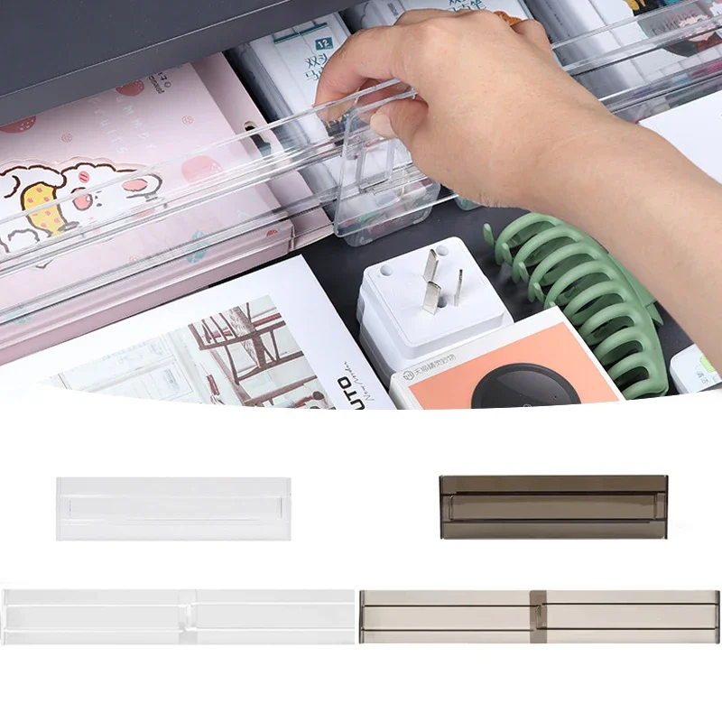 Drawer Dividers Adjustable Kitchen Expansion Contraction Combination Drawer Organizer Clear Plastic Organizer Storage Box