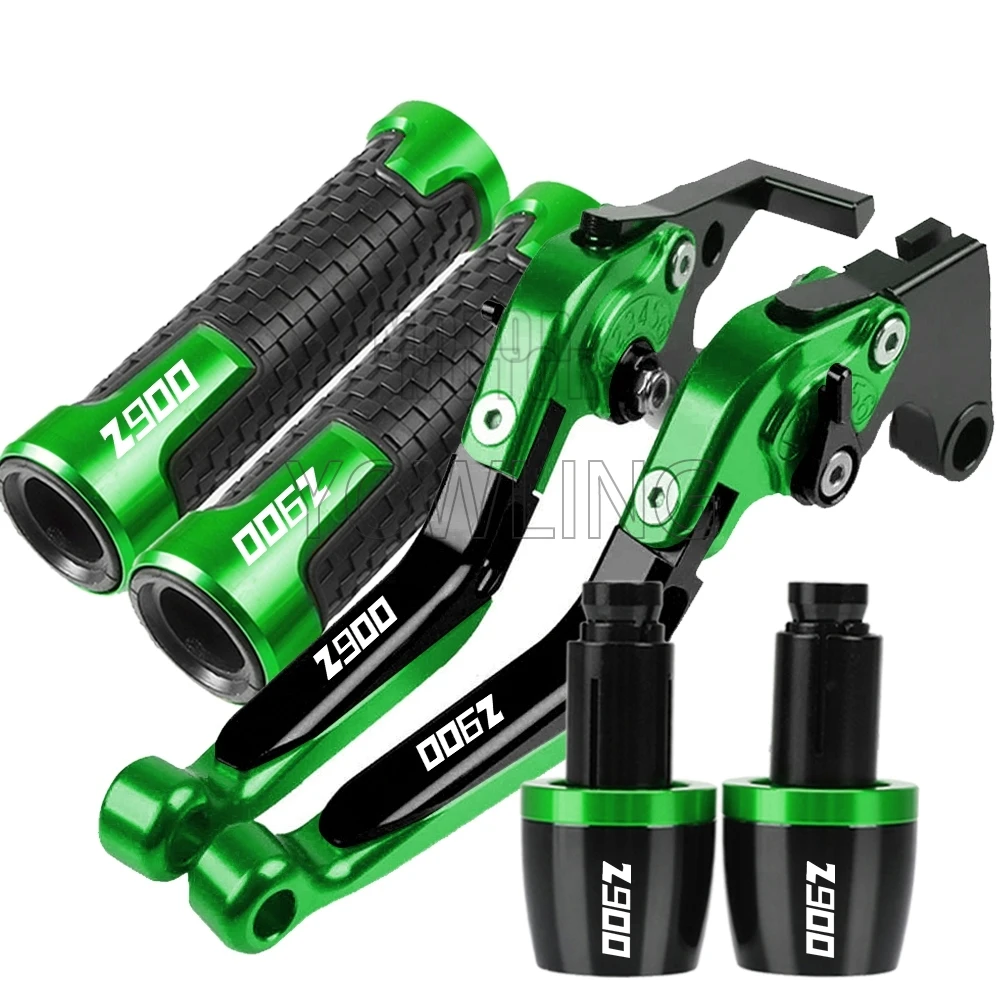 شعار Z900 دراجة نارية قابل للتعديل دواسة فرامل عتلات مقبض القبضات لكاواساكي Z900 Z 900 2017 2018 2019 2020 2021 2022 2023 2024