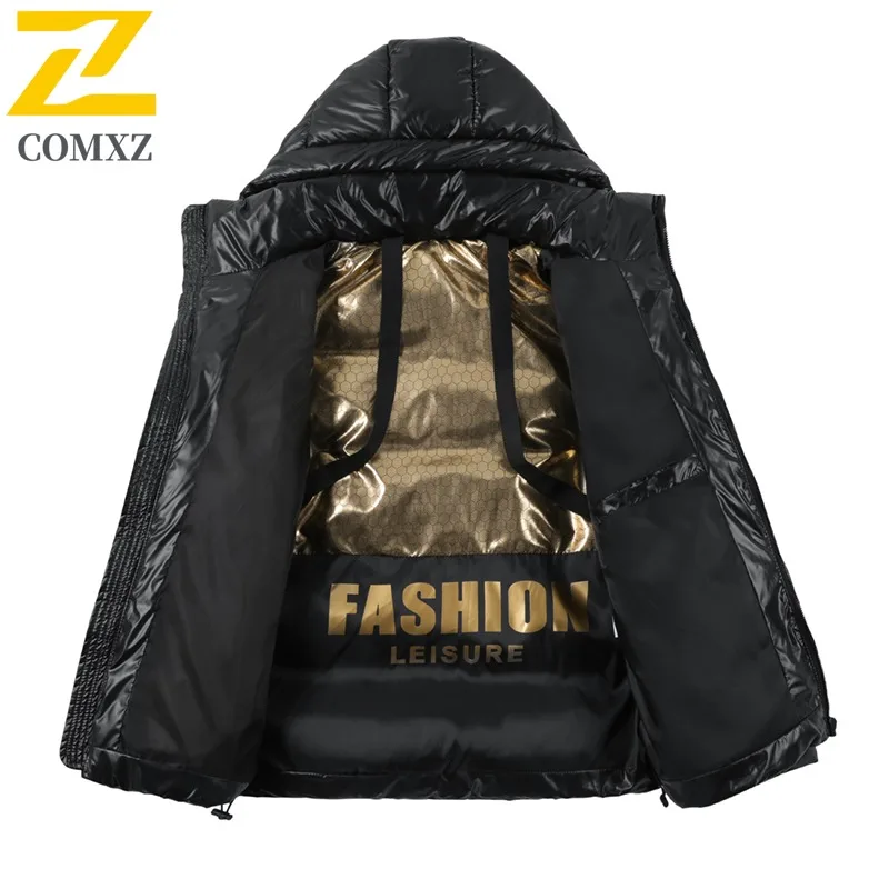 Winter Jacket 2025 New Trendy Graphene Heating Thick Warm Parka Resistant Removable Hat Outdoor Skiing Camping Cold Proof Coat