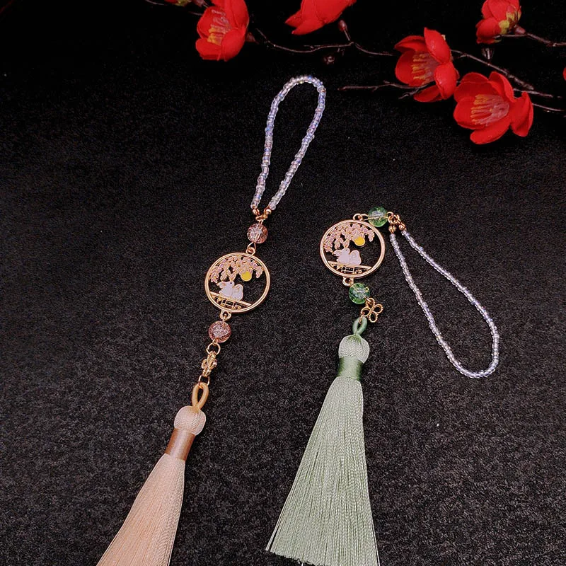 

Подвесные украшения в древнем стиле, Ханфу, чайная одежда, пшеничные уши, кисточки, корсажи, женская одежда и аксессуары в стиле ретро.