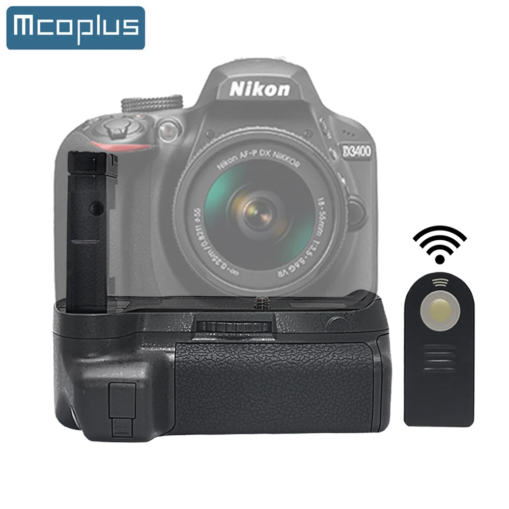 Imagem -06 - Mcoplus Bg-d3400 Vertical Battery Grip para Nikon D3400 Slr Câmera Substituição Como Mb-d3400