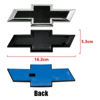Parrilla con logotipo frontal de coche ABS de 16,2 cm, parachoques trasero, puerta trasera, emblema, pegatina, accesorios de estilo para Chevrolet Cruze Spark Tahoe