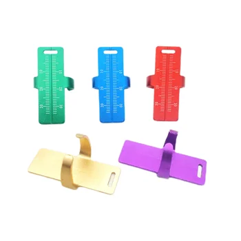 デンタルナイザーケーキ巻尺、指の定規、歯科医用材料、アルミニウム、1個