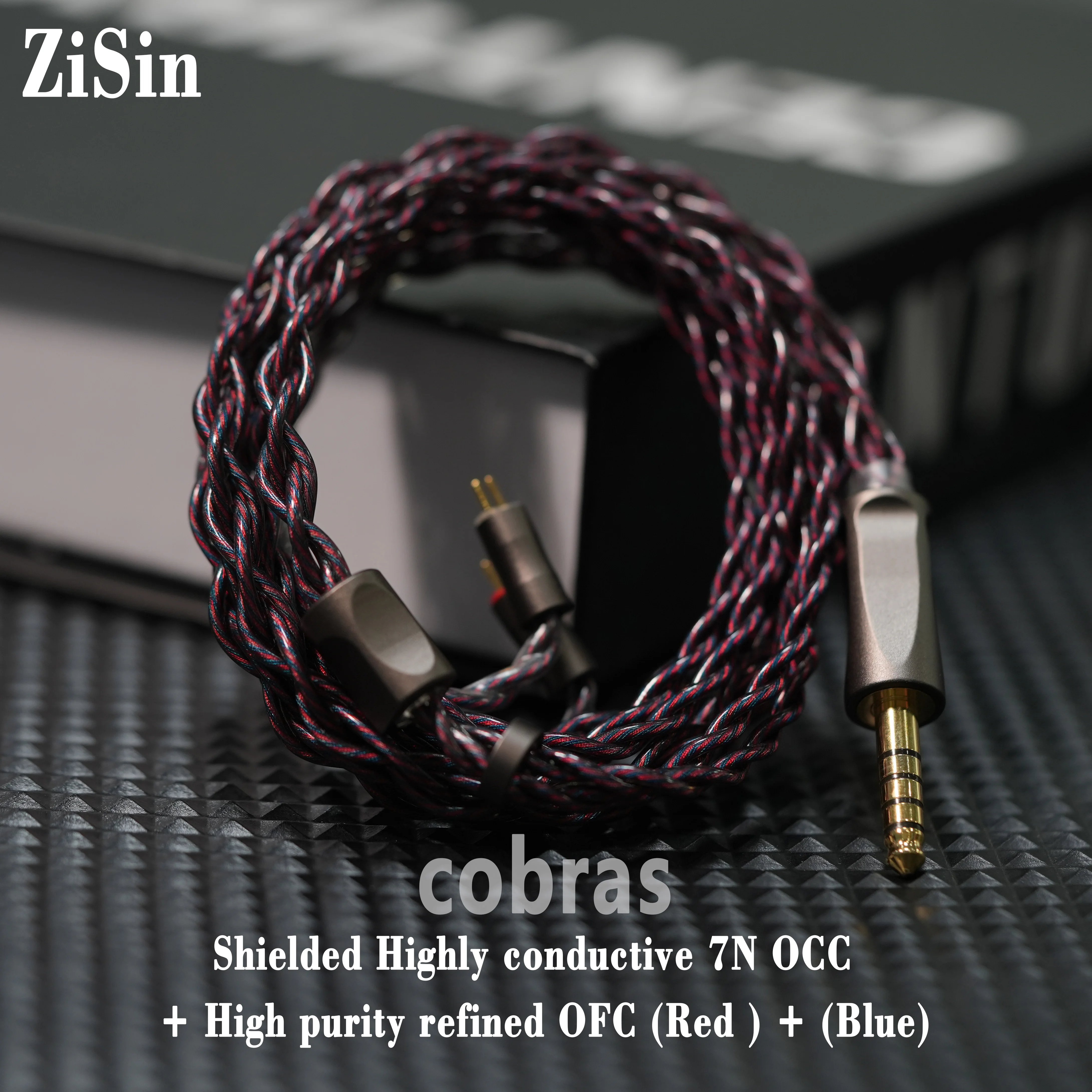 ZiSin-38 4-Core Litz HIFI Earphone Upgrade Cable With 3.5/2.5/4.4mm MMCX/QDC/TFZ 0.78 2Pin For MK4 Legacy2 Blessing3 Variations.