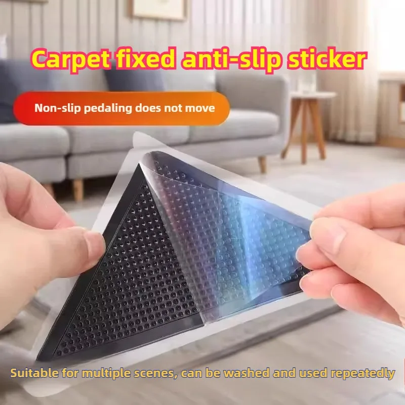 

Многоразовый треугольный коврик для ванной, 4 шт./8 шт., набор моющихся резиновых ручек, нескользящая угловая подушка, противоскользящая для плитки, пола