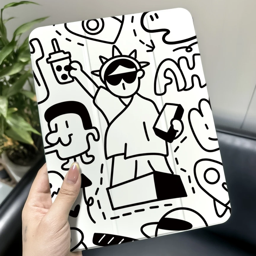 

For tablet Pro Air 13 11 12.9 4/5/6 Case 2025 M3 M4 ipad case iPad A16 11th/10 Gen Cover Mini A17 6 2024 2022 M2 Air 4 5