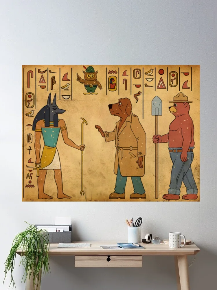 10 стилей на выбор, холст в стиле Древнего Египта, настенная живопись для домашнего декора