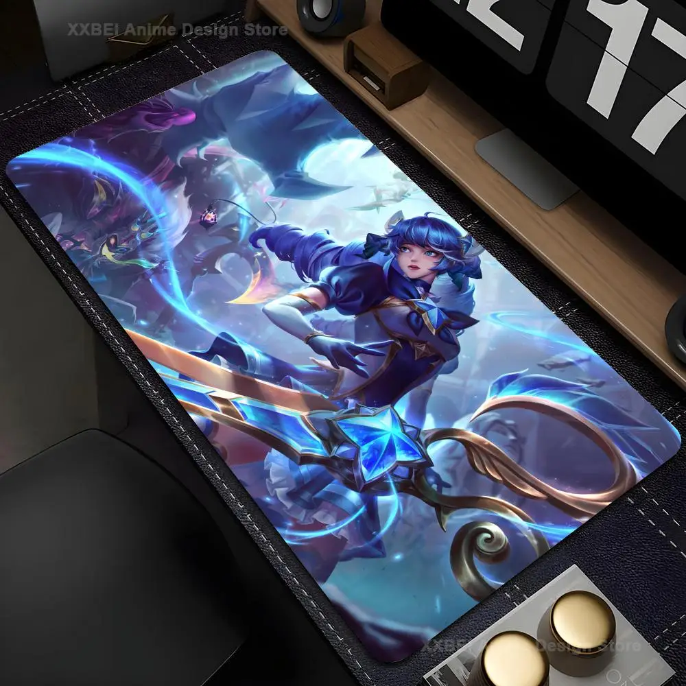

League of Legends Gwen Large Computer Gaming Accessories MousePads Desk Mats Anti-slip Laptop Soft Mice Pad