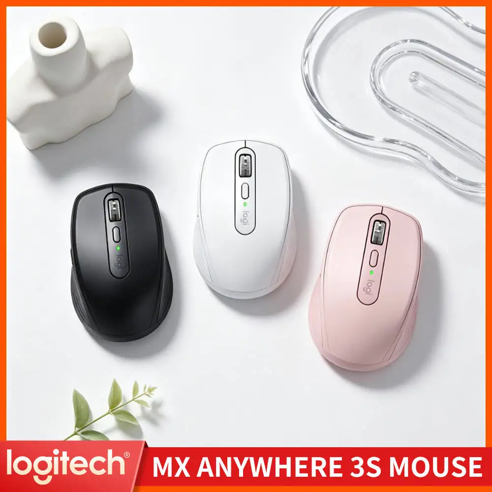 Portable MX Anywhere 3S - 8000 DPI, Silent Click Buttons, Compact Shape, Perfect for Bakery Market Weekend Showcase Booth