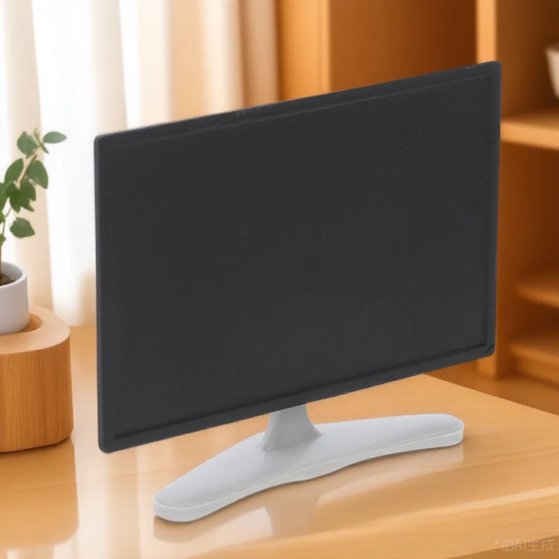 

Miniature Flat Screen For Kids Pretend Play Furniture House Decor Accessory Gift Mini Television Appliance Ornament Layout