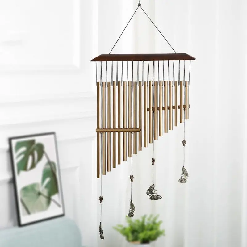 Japanese Style Solid Wood Metal Wind Chimes Pendant Creative Boys And Girls Children S Gifts Bedroom Room Balcony Decoration