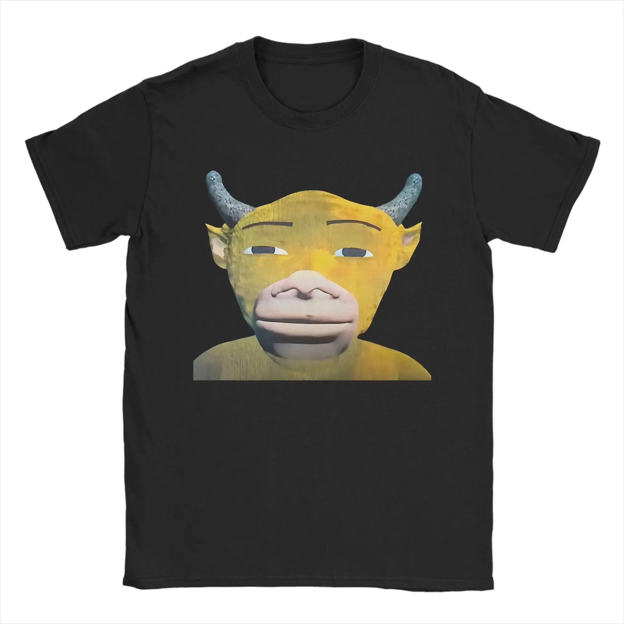 Novelty Niu Lai Movie Mother Cow Character  T-Shirt For Men Women Round Neck Short Sleeve Top Tee  Cotton Summer Clothes
