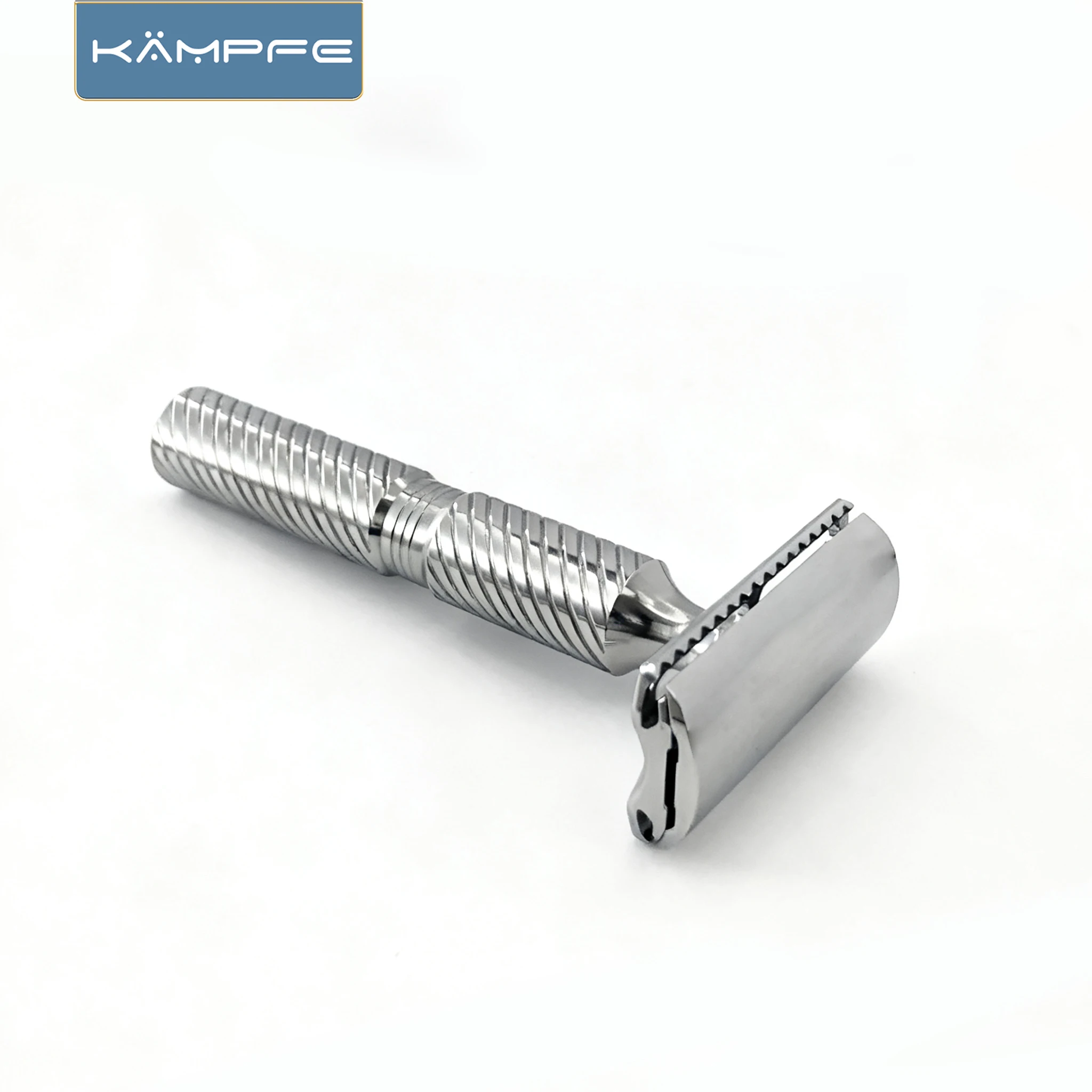 KAMPFE CNC Vintage Manual Stainless Steel Safety Style shaver Double Edged Durable  Razor Men's Grooming Kit