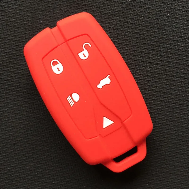 silicone Car key Case Shell cover For Land Rover Freelander 2 5 Buttons key