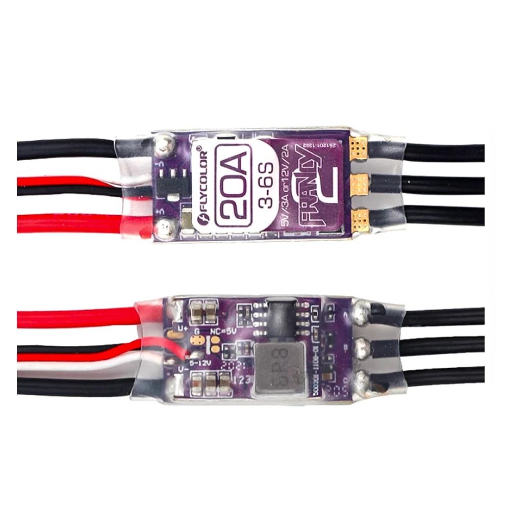 

FLYCOLOR Francy 2, 20 А, 30 А, 40 А, 50 А, BLHELI-32, регулируемый BEC для радиоуправляемого мультироторного вертолета, квадрокоптера, дрона с неподвижным крылом, пар