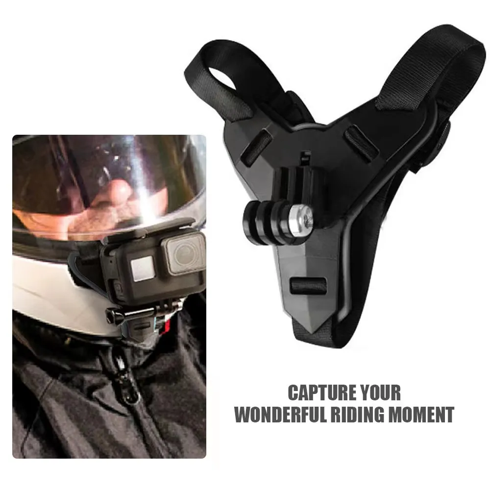 Anti Slip Helmet Chin Mount Holder Action Camera Accessories Motorcycle Helmet Chin Strap for Honda Dio Zx Ruckus Super Cub 110